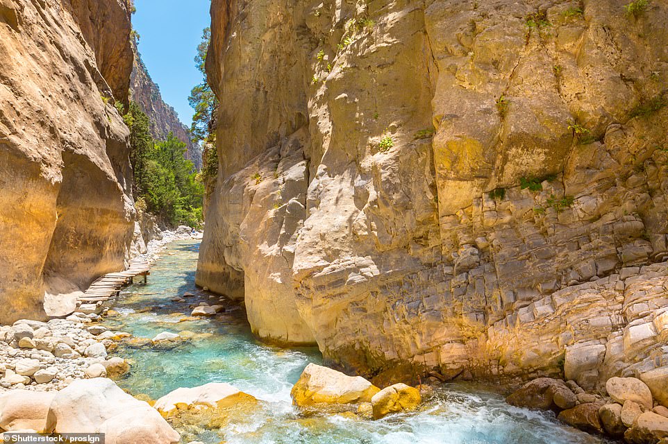 The Samaria Gorge runs for eight miles through the White Mountains. Alan describes it as... 'gorgeous'