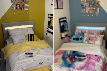 I’ve got two daughters who have to share a room…so I used a budget Ikea hack