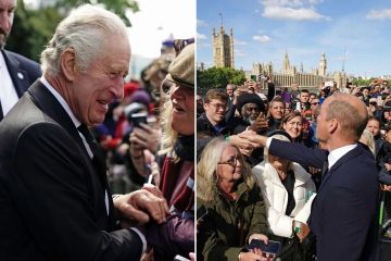 Charles got 'boost' from meeting mourners but 'Wills' reaction was different'