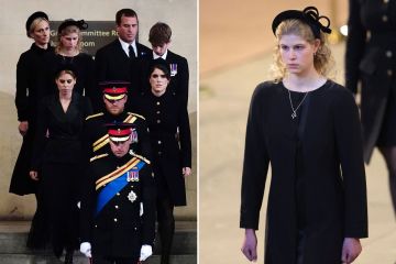 Lady Louise Windsor paid  touching tribute to her grandparents during vigil